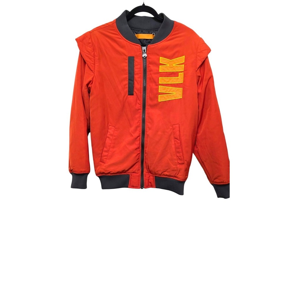 Apex Legends Orange Bomber Punk Cosplay Jacket S Quilted Lining Ribbed Size S